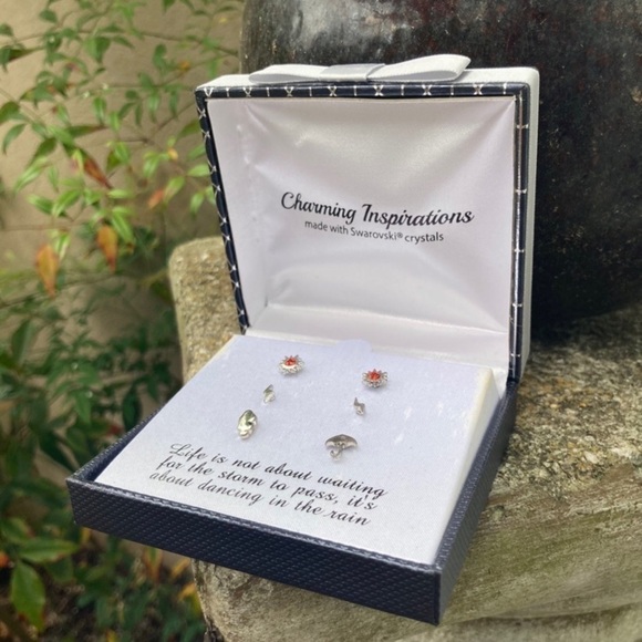 Charming Inspirations | Weather Forecast Mismatch Stud Earring Set - Picture 2 of 7